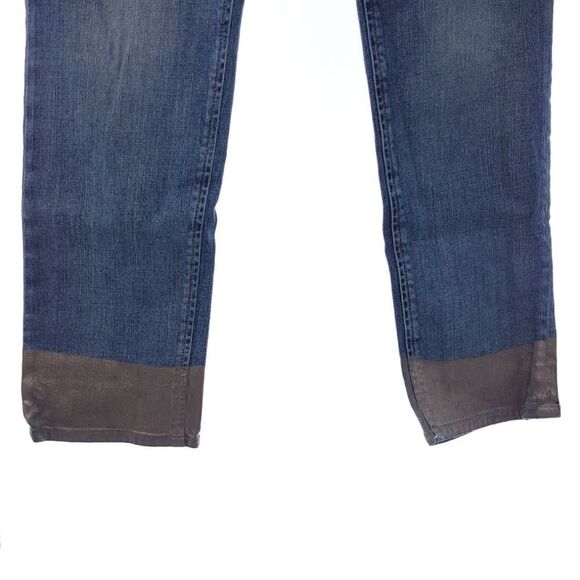 Rag and Bone Ankle Cigarette Womens Size 28 Blue Gold Metallic Dip Hem - Picture 9 of 16